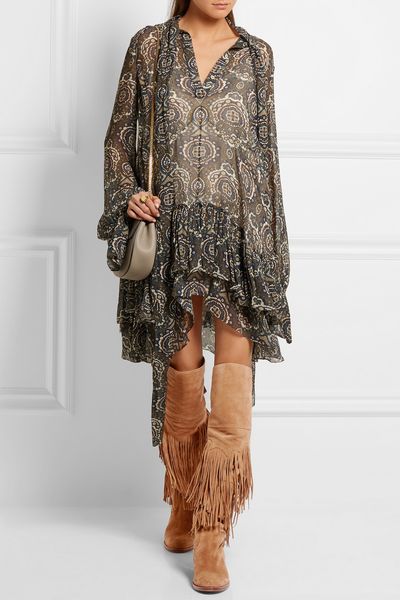 boot brown winter fringe on the knee fashion come back flat-up rentals woman riding boots, Black
boot brown winter fringe on the knee fashion come back flat-up rentals woman riding boots, Black