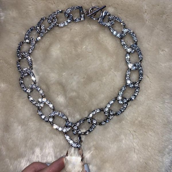 women's full diamond chain thick necklace bright sparkling diamond necklace for friends gifts jewelry clothing accessories, Black
women's full diamond chain thick necklace bright sparkling diamond necklace for friends gifts jewelry clothing accessories, Black