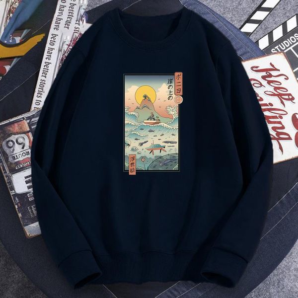 men's hoodies & sweatshirts ponyo on the cliff ukiyo e by sea harajuku japanese anime men pullover casual fashion mens clothes, Black
men's hoodies & sweatshirts ponyo on the cliff ukiyo e by sea harajuku japanese anime men pullover casual fashion mens clothes, Black