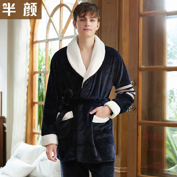 sleepwear fashion pajamas oem winter simple lapel couple large men's flannel can be worn at home, Black;brown
sleepwear fashion pajamas oem winter simple lapel couple large men's flannel can be worn at home, Black;brown