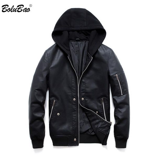 men's fur & faux bolubao men trend leather jackets casual wild coats male hooded jacket brand clothing, Black
men's fur & faux bolubao men trend leather jackets casual wild coats male hooded jacket brand clothing, Black