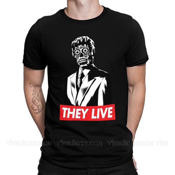 men's t-shirts they live science fiction horror film arrival t-shirt 1988 design shirt crewneck cotton for men tshirts, White;black
men's t-shirts they live science fiction horror film arrival t-shirt 1988 design shirt crewneck cotton for men tshirts, White;black