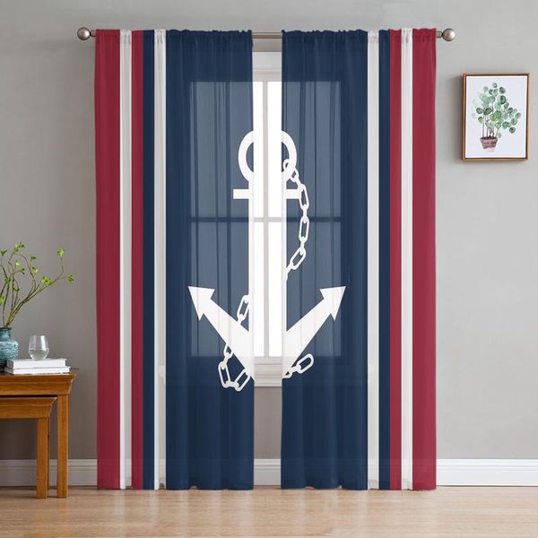 curtain & drapes vertical blue red stripe white anchor sheer curtains for living room modern voile bedroom tulle window
curtain & drapes vertical blue red stripe white anchor sheer curtains for living room modern voile bedroom tulle window