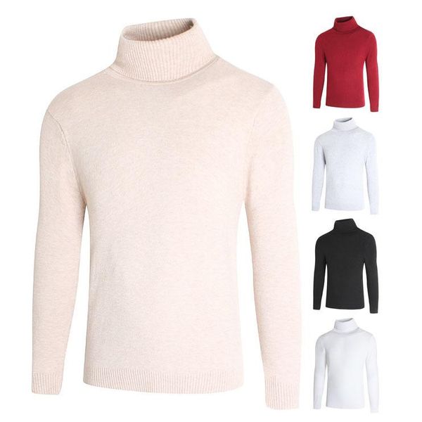 men's sweaters casual high neck solid color sweater korean long sleeve thick, White;black
men's sweaters casual high neck solid color sweater korean long sleeve thick, White;black