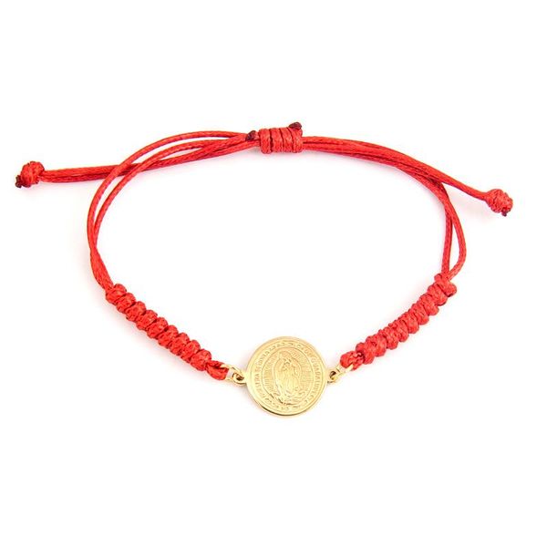 charm bracelets our lady of guadalupe women knot cord string rope adjustable black red bracelet virgin holy mary pendant stainless steel, Golden;silver
charm bracelets our lady of guadalupe women knot cord string rope adjustable black red bracelet virgin holy mary pendant stainless steel, Golden;silver