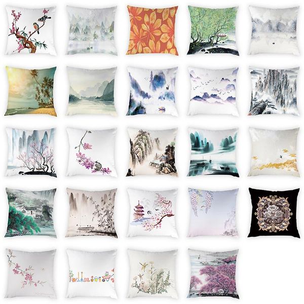 cushion/decorative pillow chinese style classical landscape painting cushion cover chair seat bedroom decoration peach leather
cushion/decorative pillow chinese style classical landscape painting cushion cover chair seat bedroom decoration peach leather