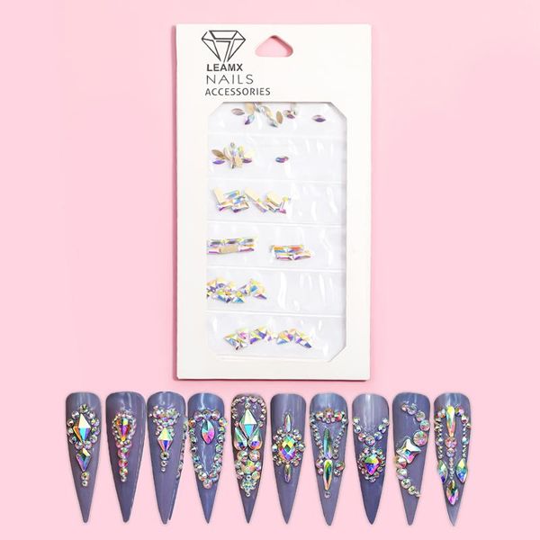 nail art decorations 6 grids ab 3d flat back glass rhinestones diy bottom crystal special-shaped accessories wholesale, Silver;gold
nail art decorations 6 grids ab 3d flat back glass rhinestones diy bottom crystal special-shaped accessories wholesale, Silver;gold