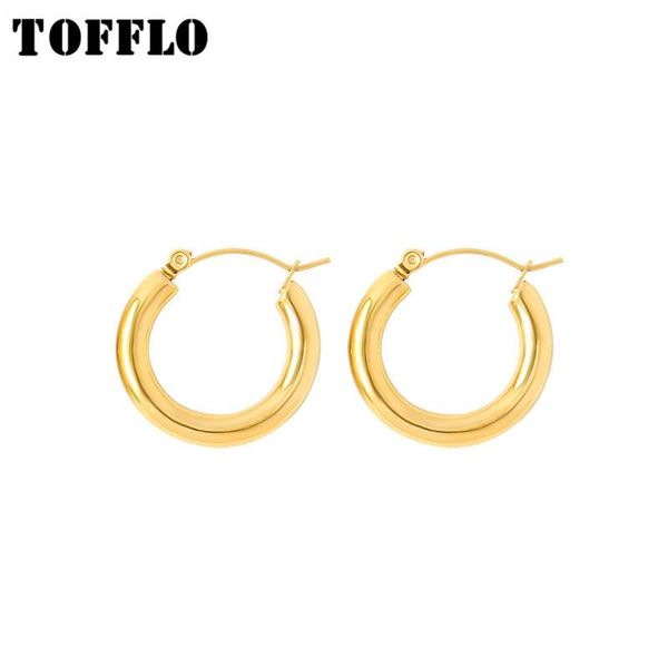hoop & huggie tofflo stainless steel jewelry high level sense circle small earring fashion for women bsf310, Golden;silver
hoop & huggie tofflo stainless steel jewelry high level sense circle small earring fashion for women bsf310, Golden;silver