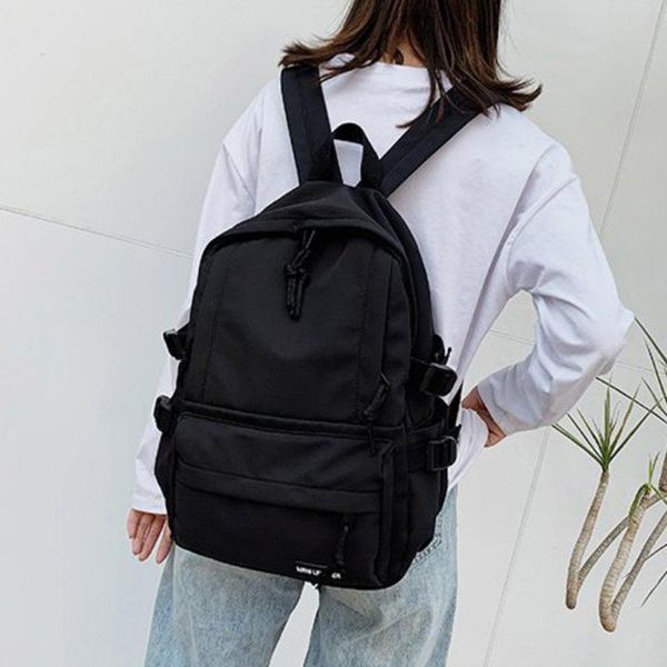 backpack 2021 solid canvas for teenagers women casual large capacity school bag simple college wind travel mochila
backpack 2021 solid canvas for teenagers women casual large capacity school bag simple college wind travel mochila
