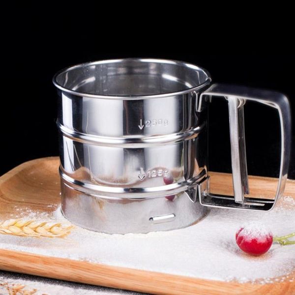 stainless steel hand-held fine mesh flour thickening manual frosting sieve baking tools & pastry
stainless steel hand-held fine mesh flour thickening manual frosting sieve baking tools & pastry