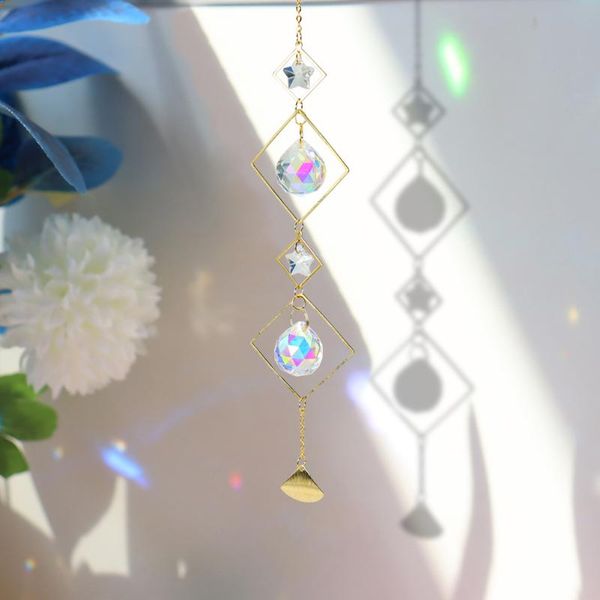 decorative objects & figurines crystal pendant star sun ball square rainbow suncatcher hanging prism ornament for christmas tree decoration
decorative objects & figurines crystal pendant star sun ball square rainbow suncatcher hanging prism ornament for christmas tree decoration