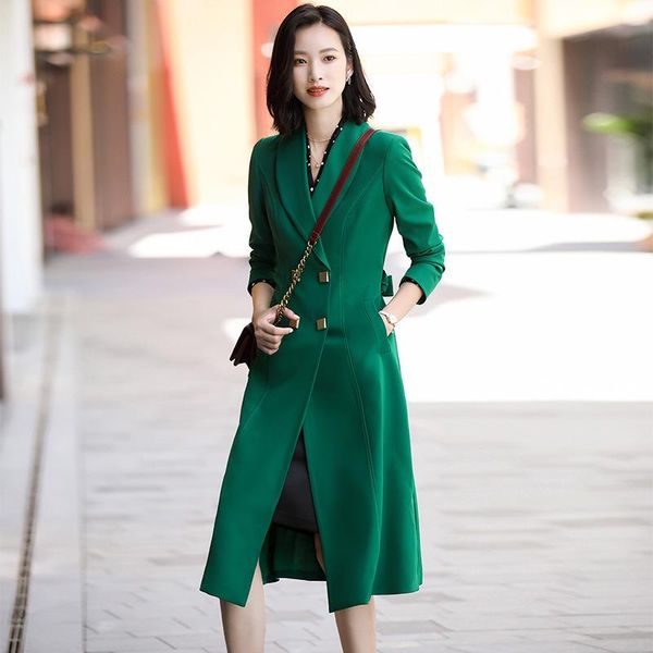 women's trench coats autumn / winter 2021 windbreaker middle long british style high end atmospheric korean loose coat extended, Tan;black
women's trench coats autumn / winter 2021 windbreaker middle long british style high end atmospheric korean loose coat extended, Tan;black