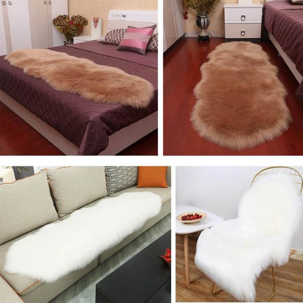 carpets silky fluffy carpet for living room artificial sofa bed rug plush bedroom cover mattress door window bay mat