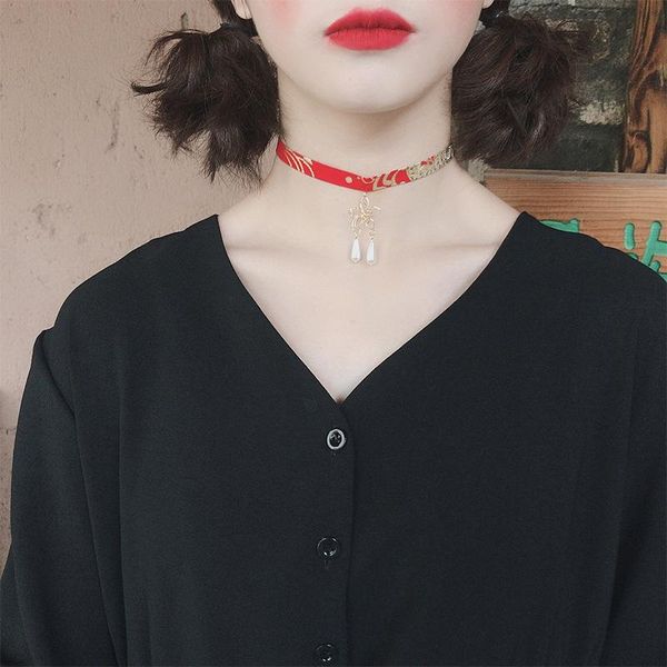 chokers classic choker necklace gold plated black red multicolor geometric with imitation pearl creative party chain, Golden;silver
chokers classic choker necklace gold plated black red multicolor geometric with imitation pearl creative party chain, Golden;silver