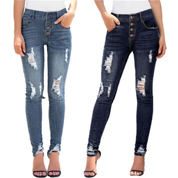 women's jeans women stretch ripped hole distressed denim high waist skinny pants ladies casual button jean trousers pnn0, Blue
women's jeans women stretch ripped hole distressed denim high waist skinny pants ladies casual button jean trousers pnn0, Blue