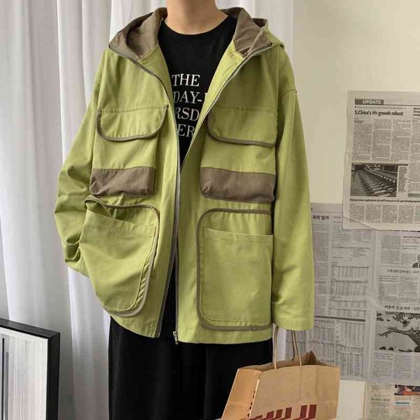 men's jackets cotton casual fashion solid color multi-pocket tooling mens streetwear loose hip hop bomber men 9f3m, Black;brown
men's jackets cotton casual fashion solid color multi-pocket tooling mens streetwear loose hip hop bomber men 9f3m, Black;brown