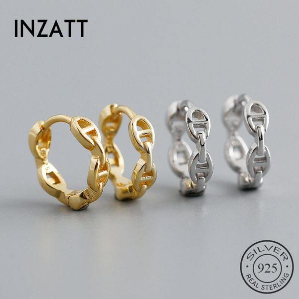 hoop & huggie inzareal 925 sterling silver hollow chain earrings for fashion women party minimalist fine jewelry hyperbole accessories, Golden;silver
hoop & huggie inzareal 925 sterling silver hollow chain earrings for fashion women party minimalist fine jewelry hyperbole accessories, Golden;silver