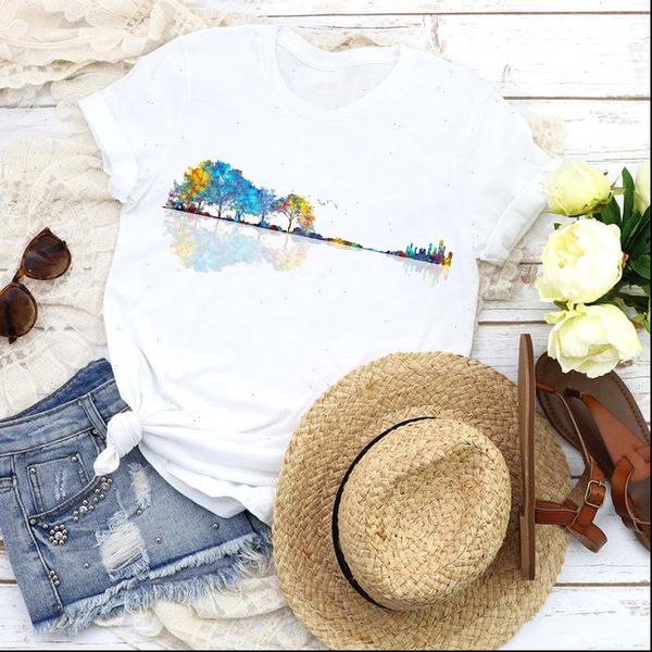 women t shirt graphic cartoon watercolor shadow fashion 90s girl lady tees print clothing female womens, White
women t shirt graphic cartoon watercolor shadow fashion 90s girl lady tees print clothing female womens, White