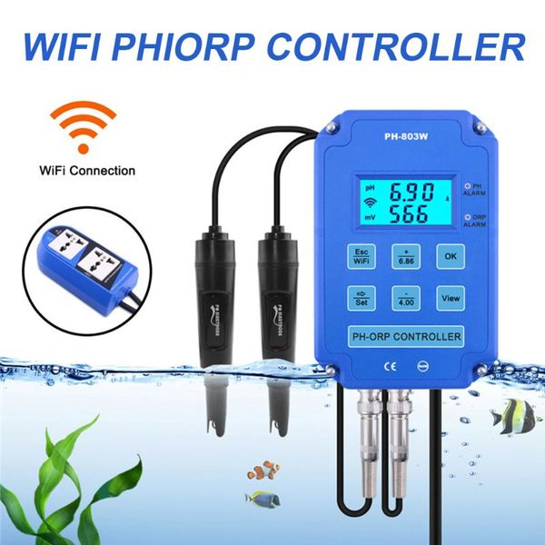 aquariums 2 in 1 digital 0.01 ph controller monitor double 4 led wifi water quality tester orp redox probe bnc for aquarium accessories
aquariums 2 in 1 digital 0.01 ph controller monitor double 4 led wifi water quality tester orp redox probe bnc for aquarium accessories