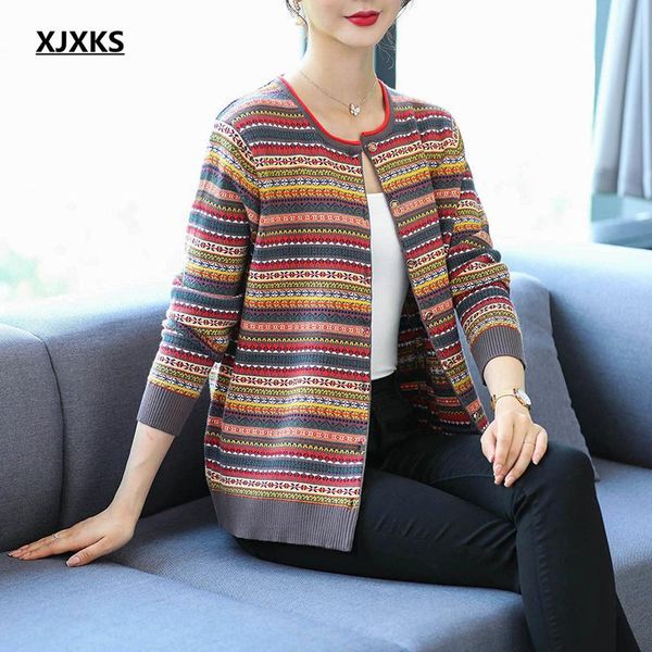 women's knits & tees xjxks high-end wool knit cardigan women sweater coat 2021 autumn winter loose plus size single-breasted, White
women's knits & tees xjxks high-end wool knit cardigan women sweater coat 2021 autumn winter loose plus size single-breasted, White