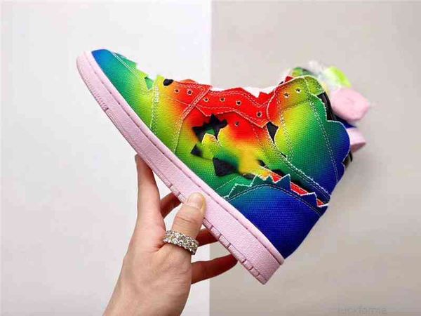 2021 j balvin x authentic 1 high og man woman athletic shoes 1s multi color black pink foam jennifer lopez shakira tie-dye zapatos sneakers, White;red
2021 j balvin x authentic 1 high og man woman athletic shoes 1s multi color black pink foam jennifer lopez shakira tie-dye zapatos sneakers, White;red