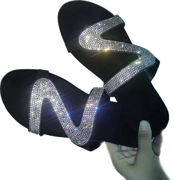 slippers woman shoes casual solid crystal roman plus-size flat flip flops sandals jeans moda feminina drop, Black
slippers woman shoes casual solid crystal roman plus-size flat flip flops sandals jeans moda feminina drop, Black