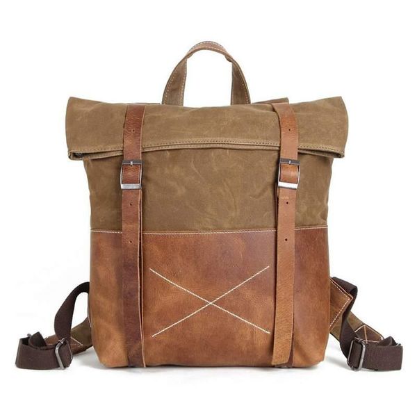backpack european style canvas leather backpacks men 14" lapvintage waterproof school bags for teenager traveling back packs
backpack european style canvas leather backpacks men 14" lapvintage waterproof school bags for teenager traveling back packs