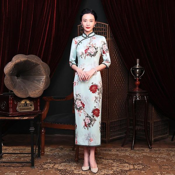 cheongsam women floral printed qipao elegant slim chinese vintage long formal daily dress ethnic clothing, Red
cheongsam women floral printed qipao elegant slim chinese vintage long formal daily dress ethnic clothing, Red