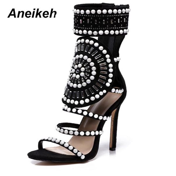dress shoes aneikeh size 41 42 sandals womens summer beach super high heels pearls beaded gladiator woman elegant pumps, Black
dress shoes aneikeh size 41 42 sandals womens summer beach super high heels pearls beaded gladiator woman elegant pumps, Black
