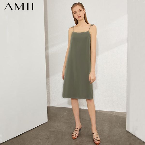 casual dresses amii minimalism spring summer solid sling women dress causal sleeveless belt loose knee-length female 12080024, Black;gray
casual dresses amii minimalism spring summer solid sling women dress causal sleeveless belt loose knee-length female 12080024, Black;gray