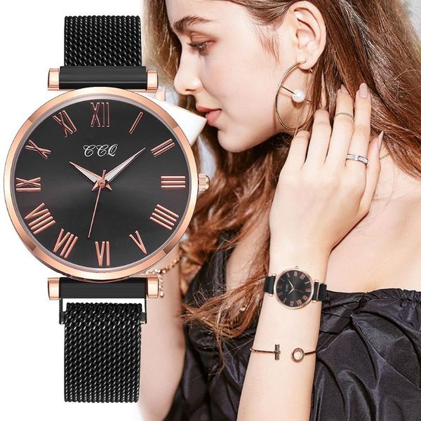 wristwatches the temperament fine mesh belt magnetic buckle quartz watch, simple roman numeral dial, all-match female watch, Slivery;brown
wristwatches the temperament fine mesh belt magnetic buckle quartz watch, simple roman numeral dial, all-match female watch, Slivery;brown