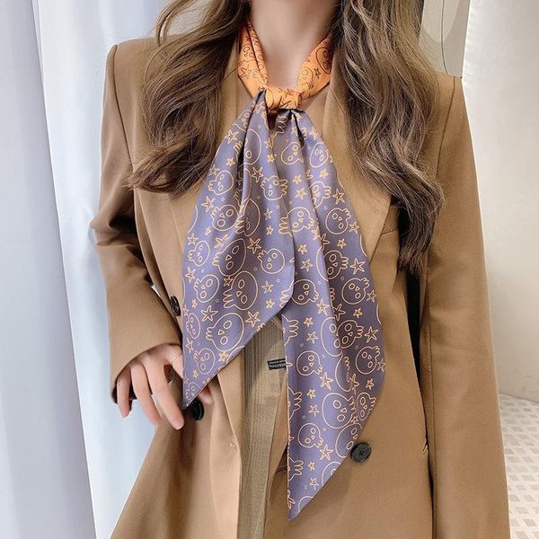 scarves fashion lattices long small silk scarf women's narrow artistic neckerchief tie package belt hair band women skinny, Blue;gray
scarves fashion lattices long small silk scarf women's narrow artistic neckerchief tie package belt hair band women skinny, Blue;gray