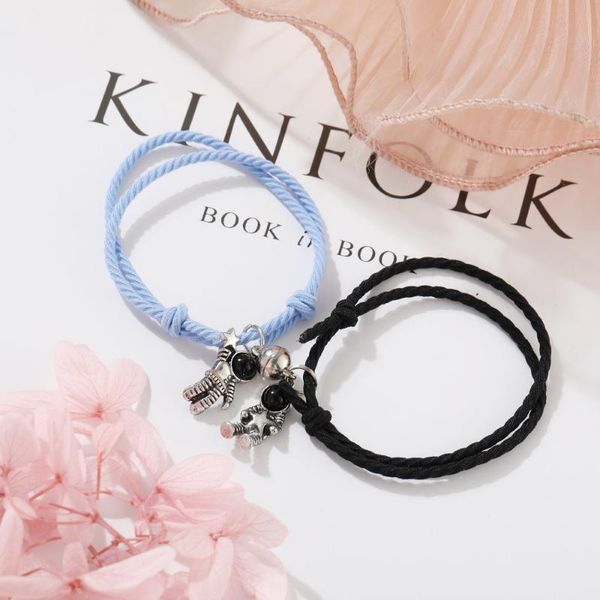 charm bracelets multi-color astronaut magnet attract small rubber band lovers bracelet adjustable hair rope creative hand wholesale, Golden;silver
charm bracelets multi-color astronaut magnet attract small rubber band lovers bracelet adjustable hair rope creative hand wholesale, Golden;silver
