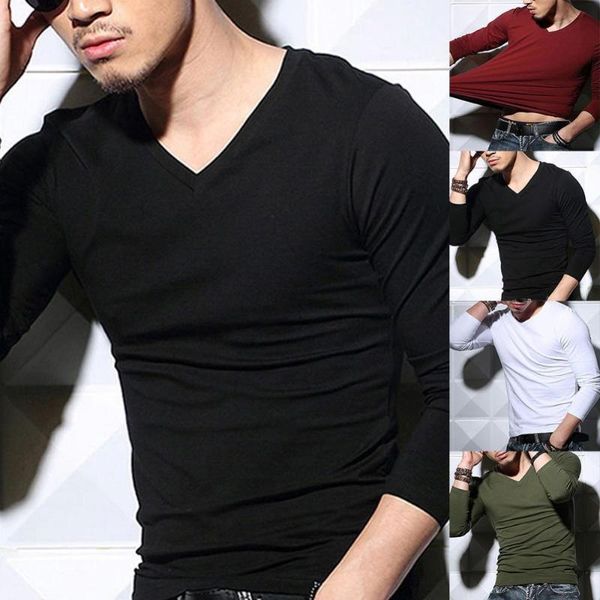 men's t-shirts casual solid color t-shirt long sleeve v-neck fit pure cotton pullover oversize slim daily t shirt, White;black
men's t-shirts casual solid color t-shirt long sleeve v-neck fit pure cotton pullover oversize slim daily t shirt, White;black