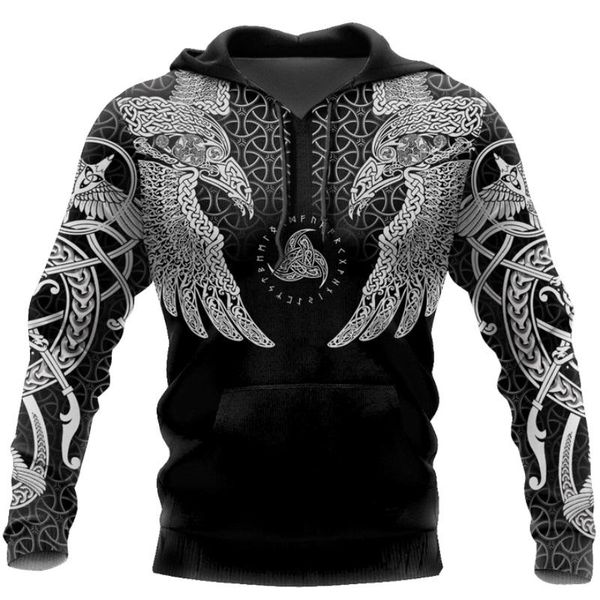 men's hoodies & sweatshirts viking muninn tattoo 3d printed men harajuku fashion hooded sweatshirt autumn hoodie sudadera hombr, Black
men's hoodies & sweatshirts viking muninn tattoo 3d printed men harajuku fashion hooded sweatshirt autumn hoodie sudadera hombr, Black