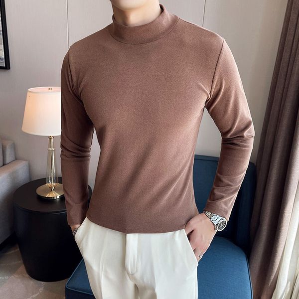 men's polos medium and high neck t-shirt, british casual long sleeve shirt, solid color, retro, autumn winter, White;black
men's polos medium and high neck t-shirt, british casual long sleeve shirt, solid color, retro, autumn winter, White;black
