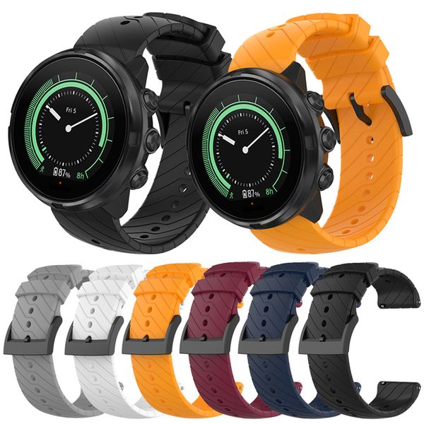 Watchbands 24mm Soft Silicone Band Strap for Suunto Spartan Sport Wrist HR Women Men Universal Watchband Bracelet for Suunto 9/ 9 Baro /D5
Watchbands 24mm Soft Silicone Band Strap for Suunto Spartan Sport Wrist HR Women Men Universal Watchband Bracelet for Suunto 9/ 9 Baro /D5