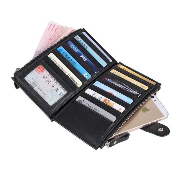 wallets luufan large capacity holder real leather men's wallet waxed clutch bag for men women purse 8057 2021, Red;black
wallets luufan large capacity holder real leather men's wallet waxed clutch bag for men women purse 8057 2021, Red;black