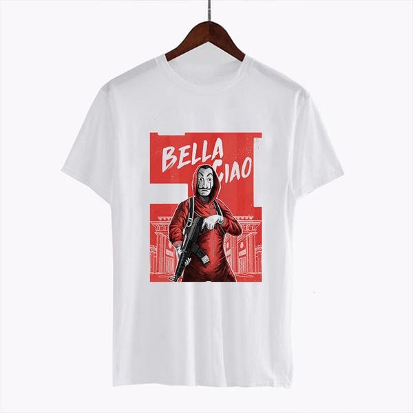 luckyroll money heist the house women t shirts of paper la casa de papel shirt summer casual dali mask, White
luckyroll money heist the house women t shirts of paper la casa de papel shirt summer casual dali mask, White