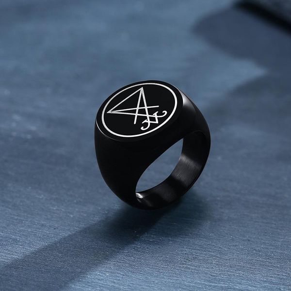 cluster rings gothic lucifer satan signet punk personalized customized engrave name words stainless steel ring men jewelry gift, Golden;silver
cluster rings gothic lucifer satan signet punk personalized customized engrave name words stainless steel ring men jewelry gift, Golden;silver