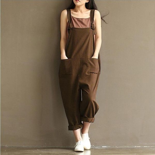 women's jumpsuits & rompers womens overalls loose romper oversized ladies dungarees jumpsuit casual pockets baggy plus size s-5xl, Black;white
women's jumpsuits & rompers womens overalls loose romper oversized ladies dungarees jumpsuit casual pockets baggy plus size s-5xl, Black;white