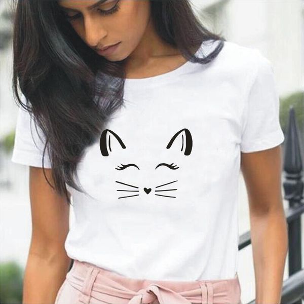 women's t-shirt fashion cat lashes eye print women tshirt hipster summer tee shirt femme short sleeve casual t camiseta mujer, White
women's t-shirt fashion cat lashes eye print women tshirt hipster summer tee shirt femme short sleeve casual t camiseta mujer, White
