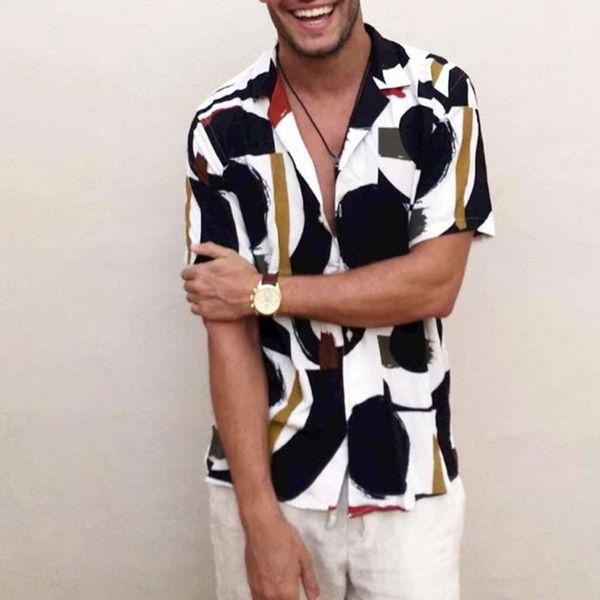 shirt men's fashion summer printed short-sleeved turndown collar streetwear hip hop mens shirts casual may29, White;black
shirt men's fashion summer printed short-sleeved turndown collar streetwear hip hop mens shirts casual may29, White;black