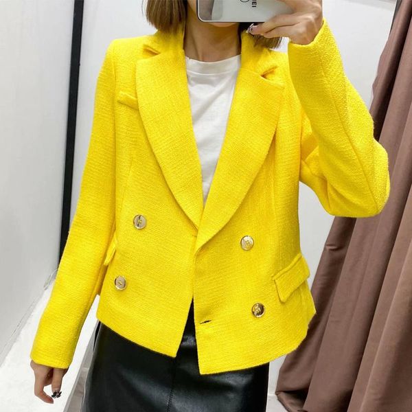 women's suits & blazers elegant double breasted tweed blazer women vintage jacket coat fashion notched long sleeve ladies outerwear sty, White;black
women's suits & blazers elegant double breasted tweed blazer women vintage jacket coat fashion notched long sleeve ladies outerwear sty, White;black