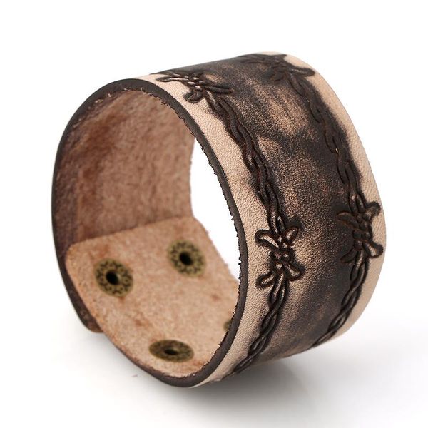 tennis retro handcraft vintage brown genuine leather bracelets embossing butterfly cuff bangles women men arm wrist jewelry, Golden;silver
tennis retro handcraft vintage brown genuine leather bracelets embossing butterfly cuff bangles women men arm wrist jewelry, Golden;silver