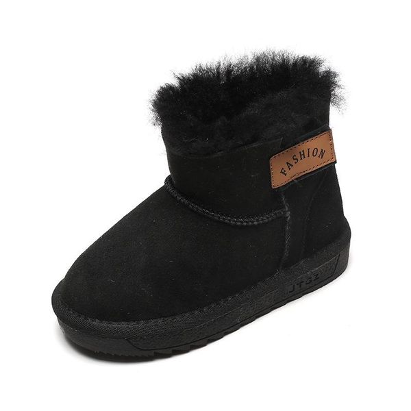 children' snow boots 2021 winter sheepskin wool boys cotton shoes thickened warm middle and large, Black;grey
children' snow boots 2021 winter sheepskin wool boys cotton shoes thickened warm middle and large, Black;grey