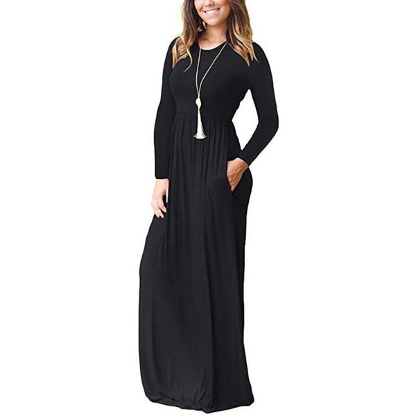 35& fall winter dress women elegant casual long sleeve vintage party dresses plus size black, Black;gray
35& fall winter dress women elegant casual long sleeve vintage party dresses plus size black, Black;gray