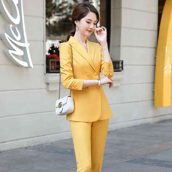 pant double-breasted ladies business pink black suit formal two piece blazer women's jacket and pants, White
pant double-breasted ladies business pink black suit formal two piece blazer women's jacket and pants, White