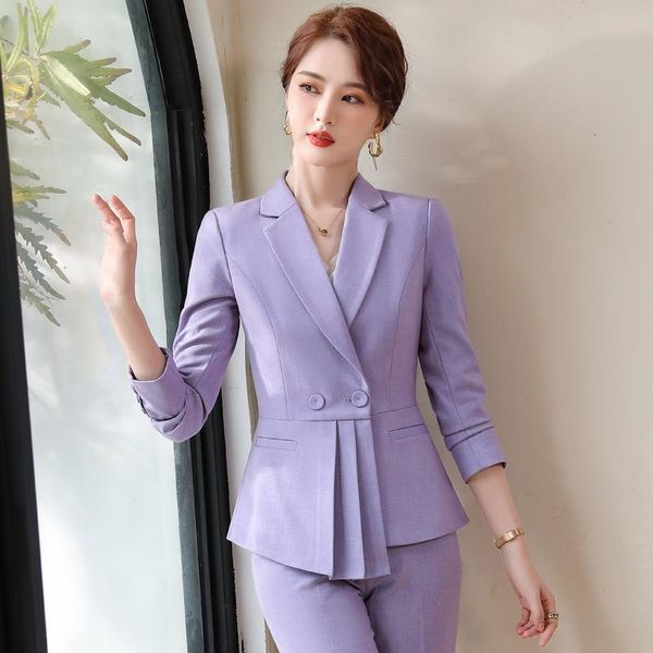 women's suits & blazers 2021 women coat fashion oversize elegant purple jacket ol styles fall winter for business work blaser outwear, White;black
women's suits & blazers 2021 women coat fashion oversize elegant purple jacket ol styles fall winter for business work blaser outwear, White;black