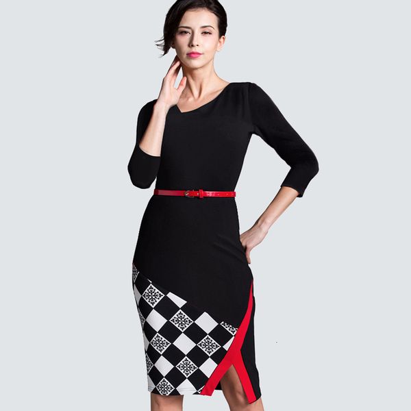 dresses summer arrival sleeveless patchwork modern belted knee-length pencil women casual work office black grid b290, Black;gray
dresses summer arrival sleeveless patchwork modern belted knee-length pencil women casual work office black grid b290, Black;gray